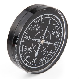 Portable 4cm Diameter Compass Mini Compass for Outdoor Activities Black Color - Click Image to Close